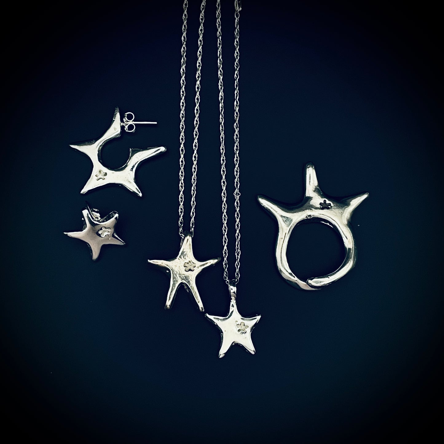 Aretes Spica Star Earrings
