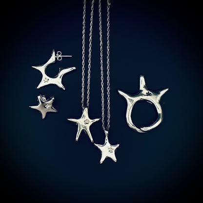 Aretes Spica Star Earrings