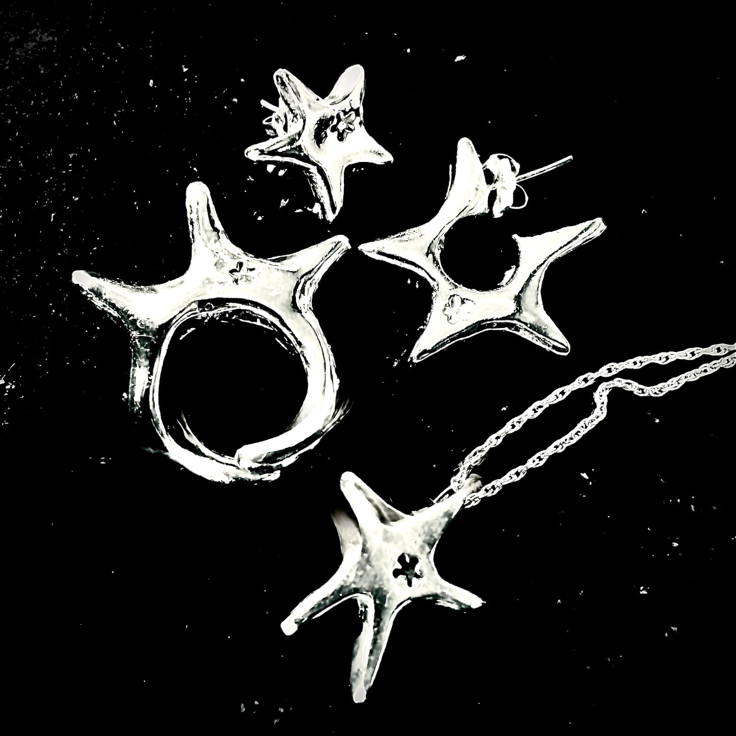 Aretes Spica Star Earrings